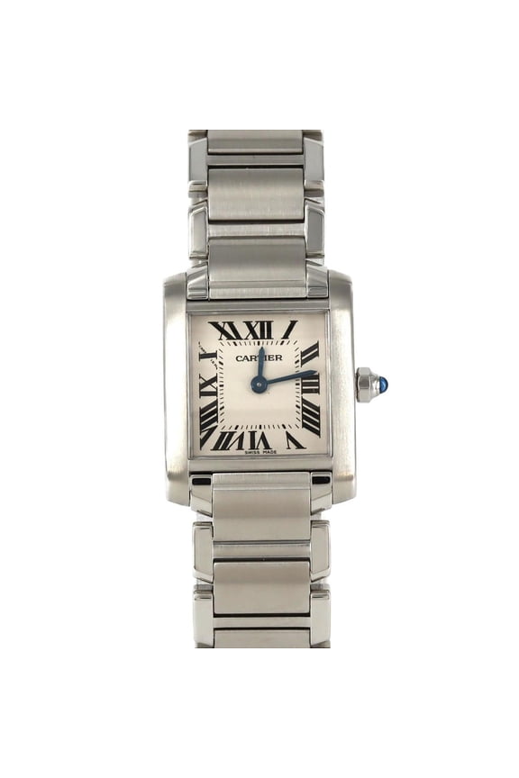 Pre-Owned Cartier Tank Franaise SM W51008Q3 Stainless Steel Quartz (Good)