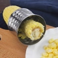 thumbnail image 3 of 1 Pack Stainless Steel Rotating Corn Sheller Creative Corn Kernels Stripper Kitchen Gadget, 3 of 8