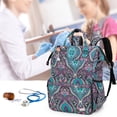 thumbnail image 2 of LoDrid Nurse Bag, Heavy Duty Nurse Work Backpack for Men & Women, Nurse Storage Backpack for Work with Steel Frame Top, 15.6" Laptop Layer, Zip-Top Closure & Inner Padde, 2 of 7