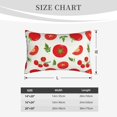 thumbnail image 6 of Haiem Pillowcase for Hair and Skin Queen - Fresh Red Tomato Printed Soft Pillowcase with Envelope Closure-16"x24", 6 of 9