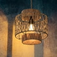 thumbnail image 1 of Pantalla de Lámpara de Cuerda Tejida, Pantalla de Lámpara Bohemia, Accesorios de Iluminación, Cubierta de Lámpara de Techo a Prueba de Polvo, Pantalla, 1 of 8