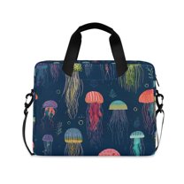 FORMRS 16" Laptop Sleeve Bag Carrying Case with Handle Travel Shoulder Briefcase, Cartoon Jellyfish Pattern