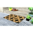 thumbnail image 3 of Rugsmith Black Machine Tufted Diamond Welcome Doormat, 18" x 30", 3 of 5