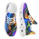 thumbnail image 1 of Zapatillas deportivas para hombre con diseño psicodélico en colores elegantes, cómodas y transpirables, de malla, informales, planas para exteriores., 1 of 6