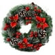 thumbnail image 1 of Guirnalda de Navidad, Guirnalda de Puerta Navidad Guirnalda de decoración de Navidad Guirnalda de Navidad con Bolas Guirnalda de Navidad Hecha a Mano Guirnalda de decoración, 32CM Adepaton LN-0833, 1 of 7