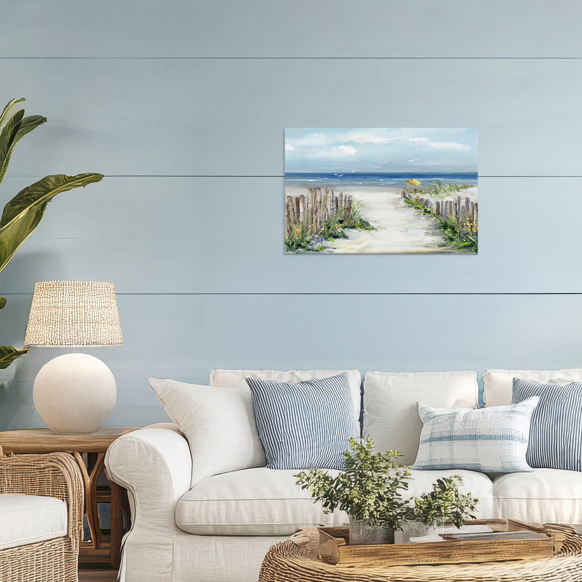 Stupell Industries Sunlit Dune Path To Ocean Canvas Wall Art, design by Sally Swatland