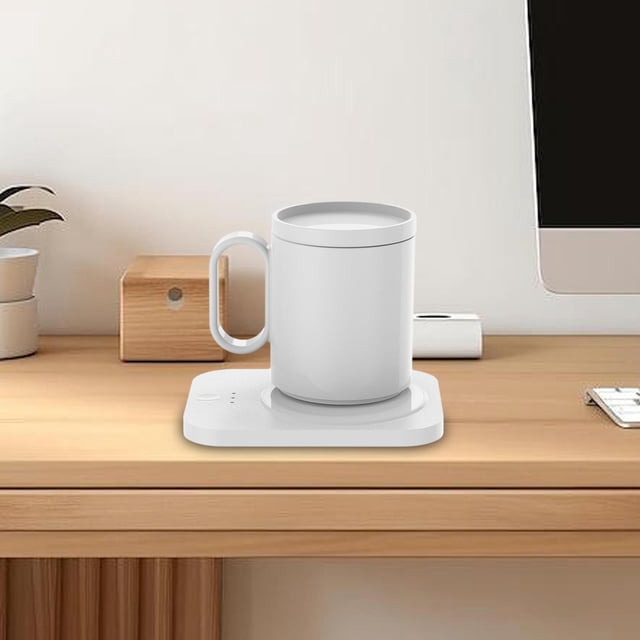 Calentador de café perfecl eléctrico para tazas de temperatura constante blanco