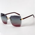 thumbnail image 4 of gafas de sol de las mujeres Gafas De Sol Sin Montura Cuadradas Para Mujer De Moda Gafas De Sol Gris Rojo gris rojo Magideal gafas de sol de las mujeres, 4 of 5