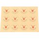 thumbnail image 1 of 25 hojas (300 unidades), pegatinas autoadhesivas en alemán "Hechas con amor", pegatinas de corazón para el hogar y la cocina., 1 of 3
