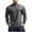 Gray, variant on ZVNAΖH Mens Long Sleeve Active 1/4 Zip Stand Up Collar T-Shirt Solid Quick Dry Sports Training Top