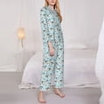 thumbnail image 3 of Picia Milk Bottles And Cow Head Pattern Women’s Long-Sleeve Sleepwear Set - Soft 2-Piece Loungewear with Pockets, Comfy PJs for Relaxing Nights-Large, 3 of 7