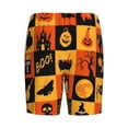 thumbnail image 5 of Fotbe Halloween Banner Symbols Pajama Shorts for Men, Men's Pajama Bottoms, Sleepwear,Short Pajama Pants-XX-Large, 5 of 9