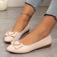 thumbnail image 5 of Caqnni Womens Flats Dress shoes Pointed Toe Slip on Office Shoes Casual Shoes Mary Jane Shoes (Beige,39), 5 of 7