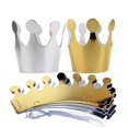 thumbnail image 1 of Sombreros de papel de feliz cumpleaños para niños y adultos, gorro de princesa, corona de Príncipe, decoración de fiesta para niño y niña, 5 piezas, Plata + 5 piezas, corona dorada, 10 piezas, 1 of 4