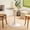White, variant on Homy Casa 24" Round Dining Table, Mid Century Small Kitchen Table for 2 with Pedestal Base