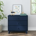 thumbnail image 2 of Max & Lily Solid Wood 3 Drawer Dresser, Blue, 2 of 9