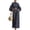 Navy, variant on 2 Piece Sets for Women Polka Dot 2 Piece Outfit Mock Neck Lantern Sleeve Crop Top High Waist Wide Leg Pants Elegant Vacation Matching Set