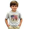 thumbnail image 5 of Boys Graphic Tees USA 250th Anniversary Shirt Casual Fashion Short Sleeve Top for Kids Boys Age 2-13, 5 of 5