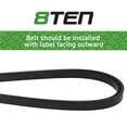 thumbnail image 3 of 8TEN Raw Edge Drive Belt for Toro 114567 Rear Engine Riders 810-CBL2653T, 3 of 4