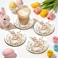 thumbnail image 4 of Yyuenw Easter Decorations, Easter Theme Wooden Scalding Household Dining Table Coffee Cup Tea Cup Mat, Easter Decor, 4 of 6