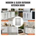 thumbnail image 5 of VEVOR BBQ Access Door, 17W x 24H Inch Single Outdoor Kitchen Door, Stainless Steel Flush Mount Door, Wall Vertical Door with Recessed Handle, for BBQ Island, Grilling Station, Outside Cabinet, 5 of 9