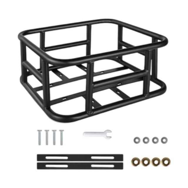 jinwen Rear Bike Basket Lightweight Bike Cargo Rack for Bicycles Riding Bikes Racks 34.4cmx30.5cmx15cm
