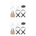 thumbnail image 1 of Youkk 4pcs PU Convenient Replacement Strap For Handbags Durable And Scratch-proof Exquisite Craft White+Coffee 2Set, 1 of 6