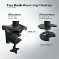 thumbnail image 2 of Single Extended Gas Spring Monitor Arm Desk Stand, Fully Articulating and Height Adjustable, 2 of 7