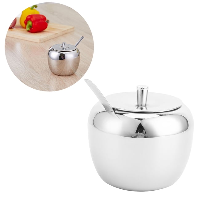 Jar de Condimentos, Tazón de Azúcar inoconable, Tazón de Especias de Pimienta de Sal para Casa, Bar, Cafetería, Azúcar del Hotel, Sal, Pimienta, Jarra de Sal de Especias