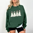 thumbnail image 2 of Taqqpue Halloween Sweatshirts for Women Casual Ghost Pumpkin Crew Neck Long Sleeve Shirts Fall Cute Halloween Graphic Pullover Tops, 2 of 4
