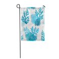 thumbnail image 1 of POGLIP Vector Seamless Pattern with Blue Coral Reef on a White Garden Flag Decorative Flag House Banner 28x40 inch, 1 of 1