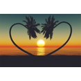 thumbnail image 2 of Beach Sunset Beautiful Scenery Customized Name Wall Decal - Custom Vinyl Wall Art - Personalized Name - Baby Girls Boys Kids Bedroom Wall Decal Room Decor Wall Stickers Decoration Size (20x40 inch), 2 of 2