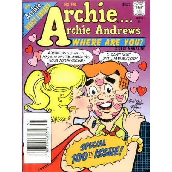 Archie Archie Andrews, Where Are You? Digest Magazine #100 VF ; Archie Comic Book