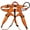 Orange, variant on 1 Pack Safety Harness, Climbing Harness Outdoor Safety Belt for Rock Mountaineer Rappelling Aerial Work, Orange