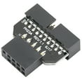 thumbnail image 2 of BRILLAR Adaptador de conector enchufable USB 2.0 de 9 pines a USB 3.0 19P de placa base PH23A (PH23A), 2 of 10
