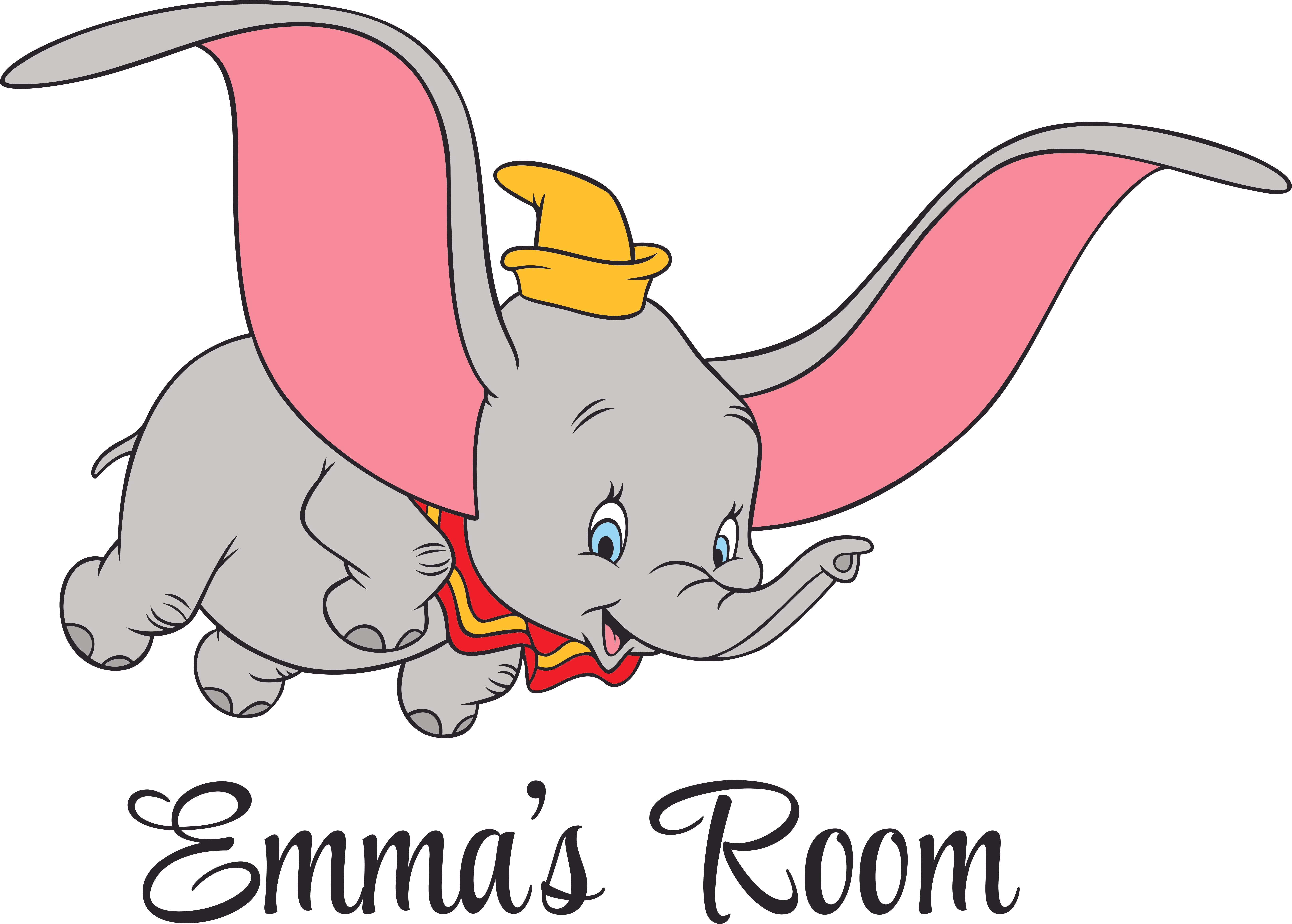 Dumbo The Flying Elephant Wall Window Sticker Vinyl Decal Many Colours & Sizes 