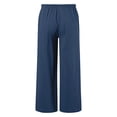 thumbnail image 3 of OGLCCG Cotton Linen Pants for Girls Teens Summer Casual Straight Leg Boho Pants Elastic Waist Beach Trousers with Pockets 4-15 Years, 3 of 6