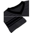 thumbnail image 5 of Ekouaer Pajamas Mens Comfy Nightshirt Big&Tall V Neck Short Sleeve Soft Loose Pajama Sleep Shirt, 5 of 6