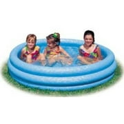 Inflatable Crystal Blue Swimming Pool (45in X 10in) Multi-Colored
