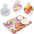 thumbnail image 4 of Coolnut Colorful Balloons and Cake Absorbent Dish Drain Mat,18"x16" Dish Drying Mats for Kitchen Counter,Dish Drying Pads for Sinks,Draining Racks Home Decor, 4 of 7