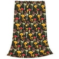 thumbnail image 2 of Pofeuu Mushrooms And Fern Stems Print Ultra-Soft Micro Fleece Blanket,for Bed Or Sofa,All Season Throw Blankets Flannel Blanket-40"x30", 2 of 7