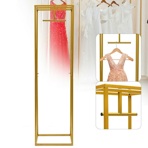 Mkyiongou Metall Kleiderständer Mehrzweck-Kleiderständer Kleiderbügel Clothes Rack 180 cm