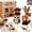 Set A, variant on 3D Beaded Animal Kit, Cute Bird & Animal Beading Embroidery Kits with 4 Cute Designs, Handmade Bead Art Mosaic Kit, Stress Relief Creative DIY Decoration Gifts for Adults Beginners