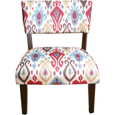 Homepop Open Back Accent Chair Multi Color Ikat Homepop Open Back Accent Chair Multi Color Ikat