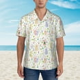 thumbnail image 4 of Goofa Flower Rabbit Hawaiian Shirt for Men, Unisex Summer Beach Casual Short Sleeve Button Down Shirts,Aloha Tropical Floral print shirt-Large, 4 of 9