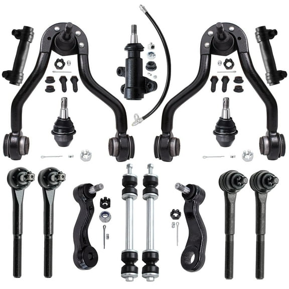 Detroit Axle - 4WD 15pc Front Upper Control Arms Sway Bars Kit for GMC K1500 Suburban Yukon Tahoe