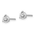 thumbnail image 2 of 14k White Gold 1/2 Carat Round Lab Grown Diamond Stud Earrings Hidden Category Banner, 2 of 6
