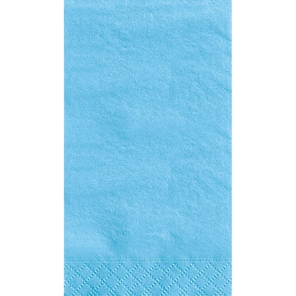 Paper Guest Napkins, 7.75 x 4.5 in, Light Blue, 20ct