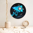 thumbnail image 2 of Lsque Geometry Dash Pattern Ceramic Decorative Plate Decorative Plates with Display Stand Personalized Porcelain Plate Ceramic Ornaments for Wall Hanging Decoration-10in, 2 of 6