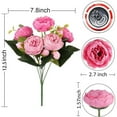 thumbnail image 2 of BNNG Artificial Flowers Peonies Bouquets Silk Peonies Fake Flowers for Home Window Wedding Party Decoration(Multi Color), Vase No Included Clearance, 2 of 3